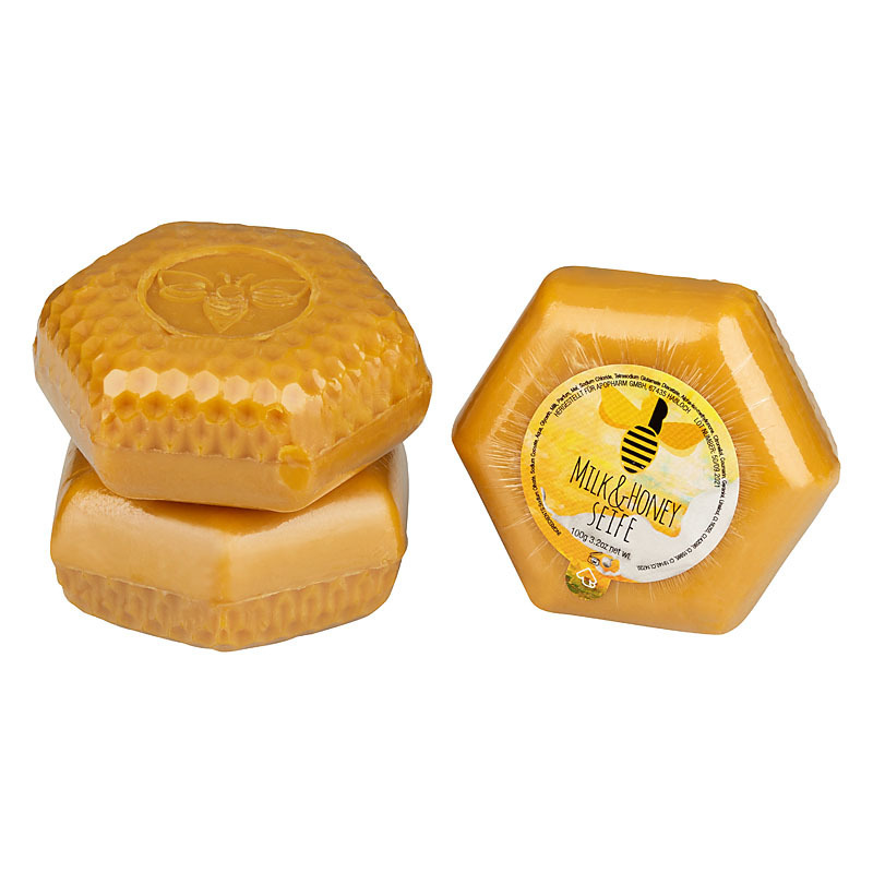 Honig-Milch-Seife Wabenform 100g - Image 2