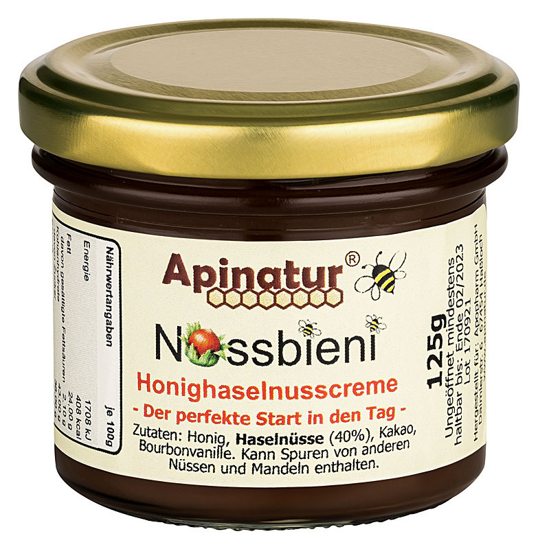 Nussbieni, Honighaselnusscreme, 125g