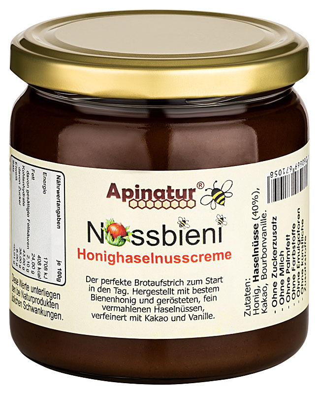 Nussbieni, Honighaselnusscreme, 430g