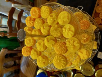 Teelicht lose mit Blumenmotiv